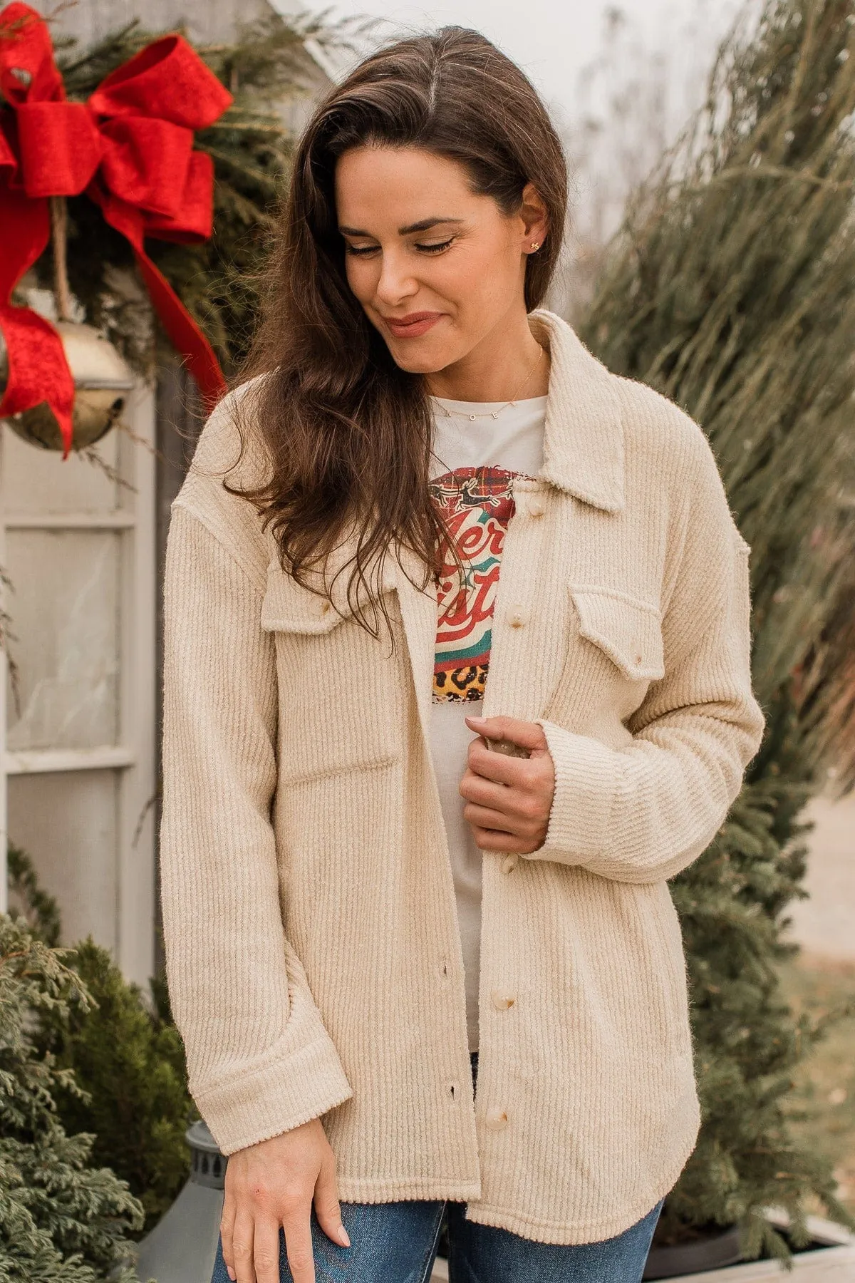 Thread & Supply Catch My Gaze Jacket- Cream