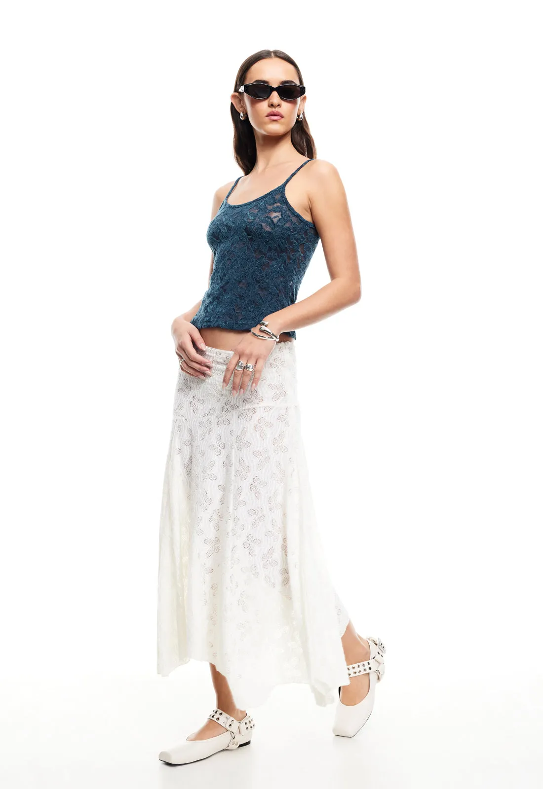 TIDAL MIDI SKIRT - FOAM