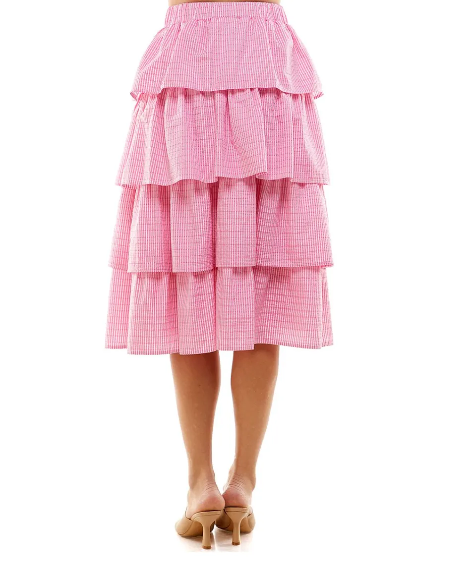 Tiered Midi Skirt