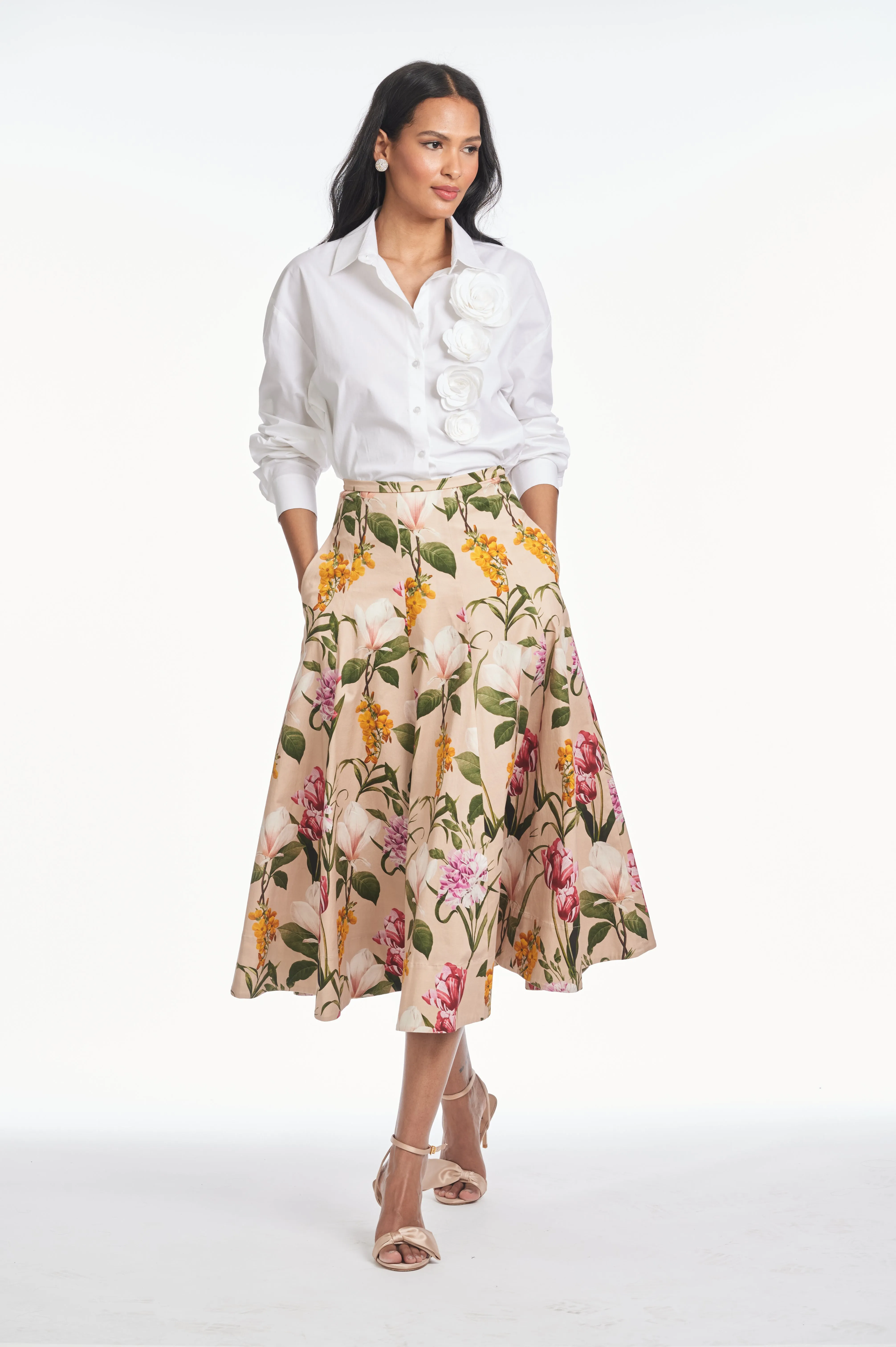 TRIXIE SKIRT - FRENCH BRISTRE BLOSSOMS