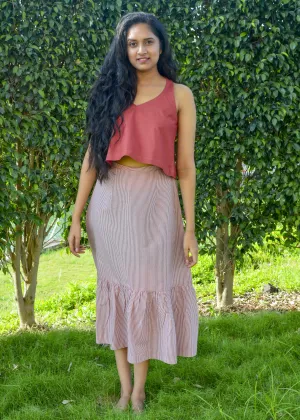 Twilight Ripples Midi Skirt