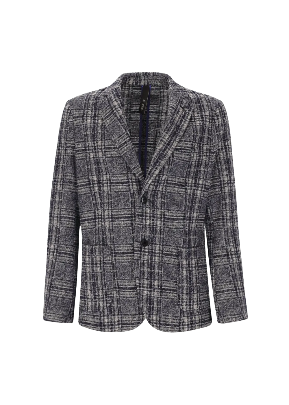 Two-Tone Tartan Boiled Wool Osea Jacket