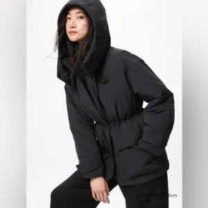 Uniqlo Black Hybrid 750   Fill RDS Certified Down Parka Coat Size L