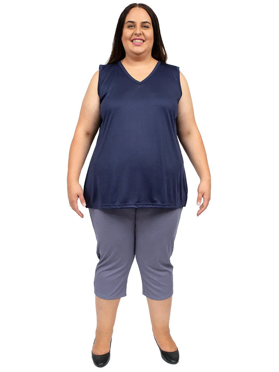 V-Neck Cami - Navy