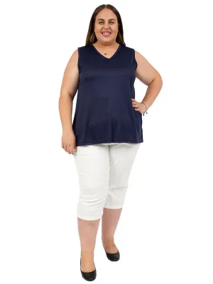 V-Neck Cami - Navy