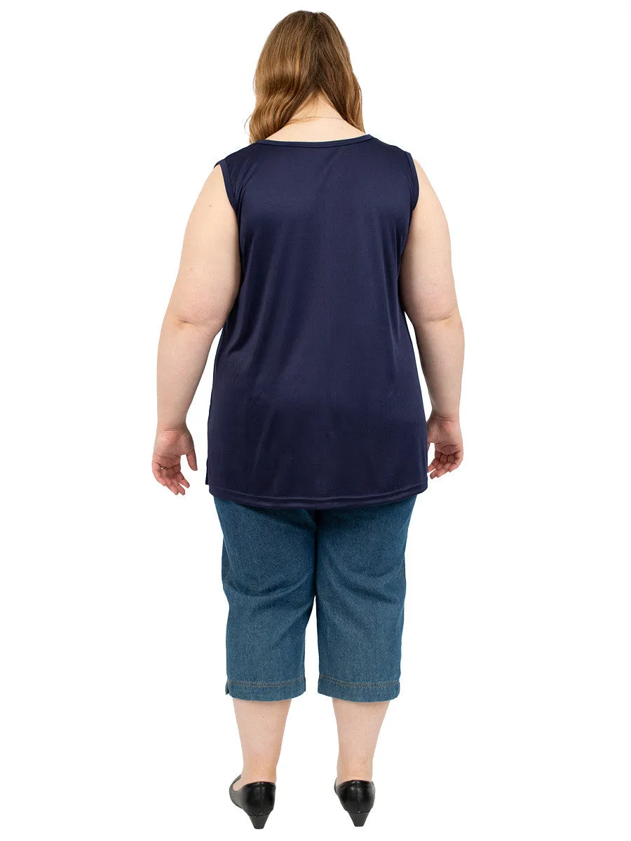 V-Neck Cami - Navy