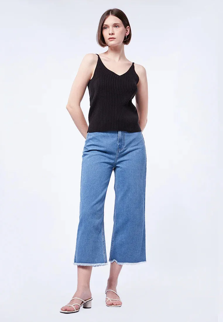 V-Neck Knit Tank Top
