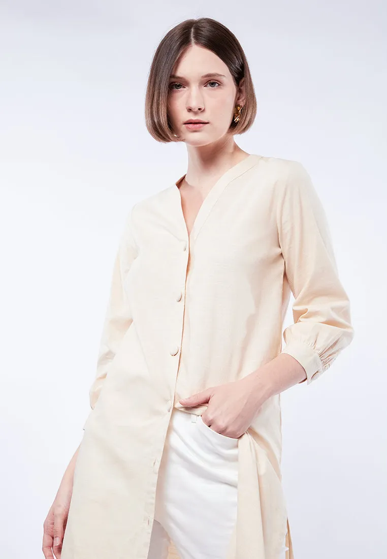 V-Neck Long Sleeve Tunic