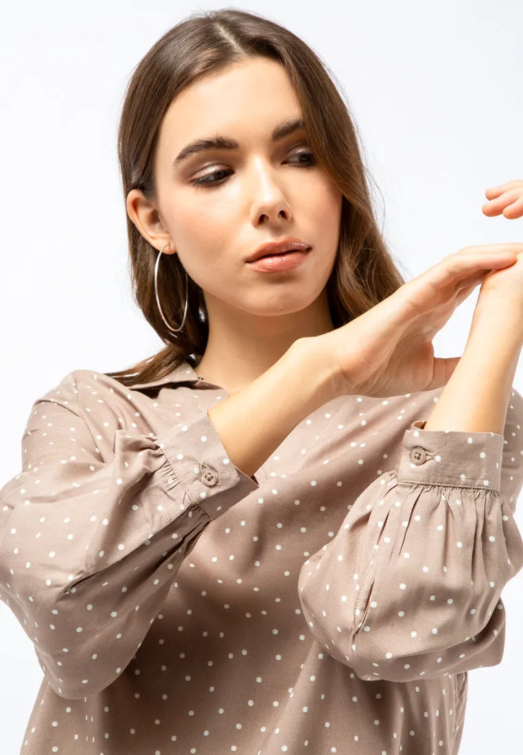 V-neck Printed Top