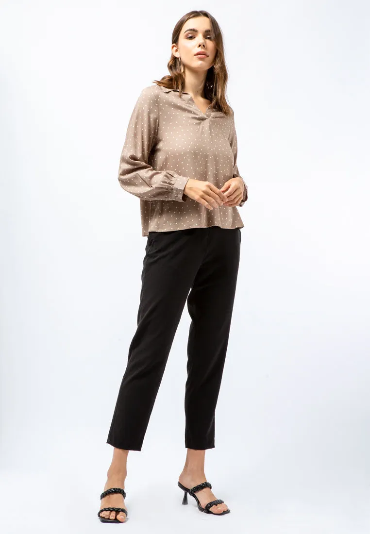 V-neck Printed Top