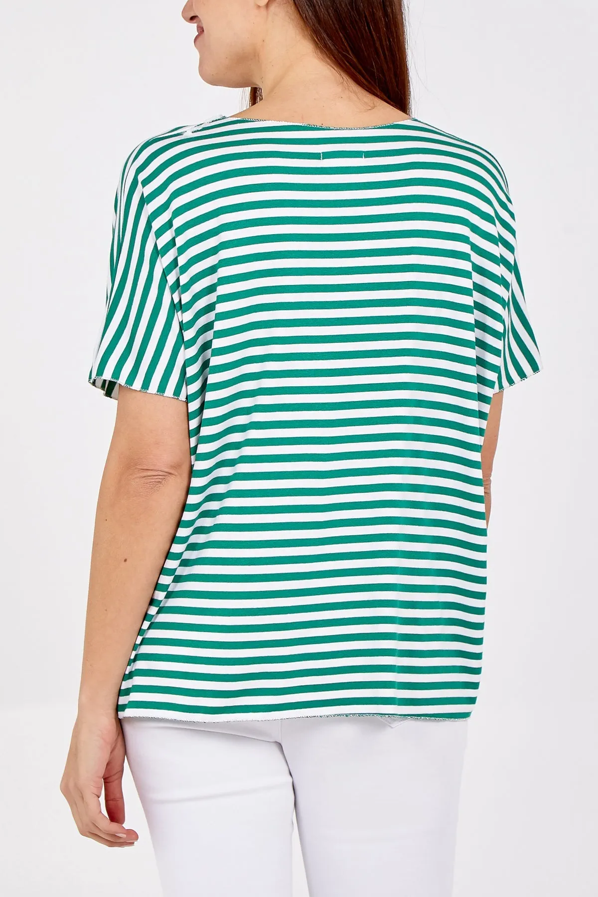V-Neck Stripe T-Shirt