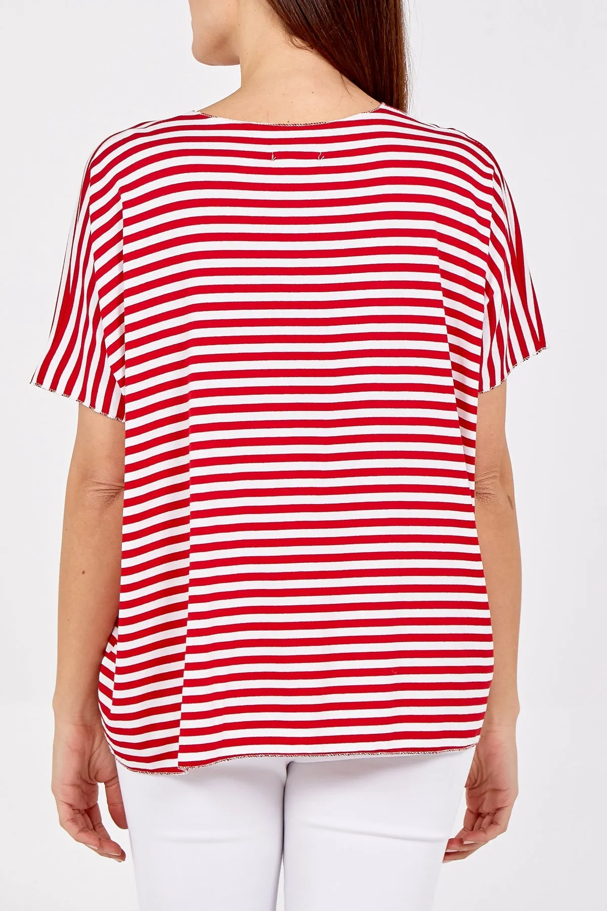 V-Neck Stripe T-Shirt