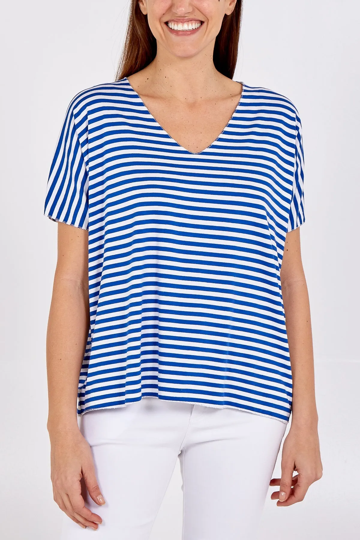V-Neck Stripe T-Shirt