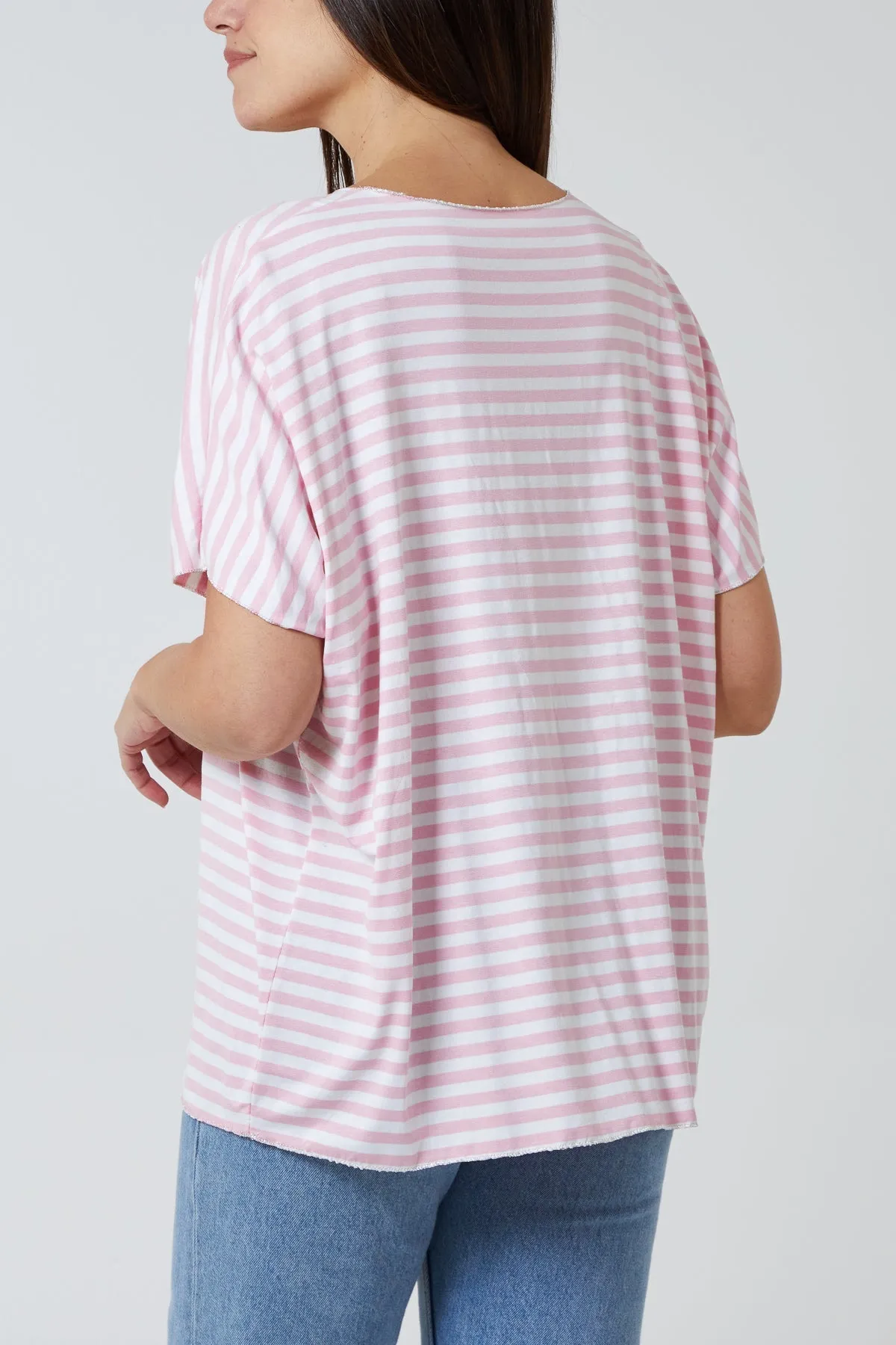V-Neck Stripe T-Shirt