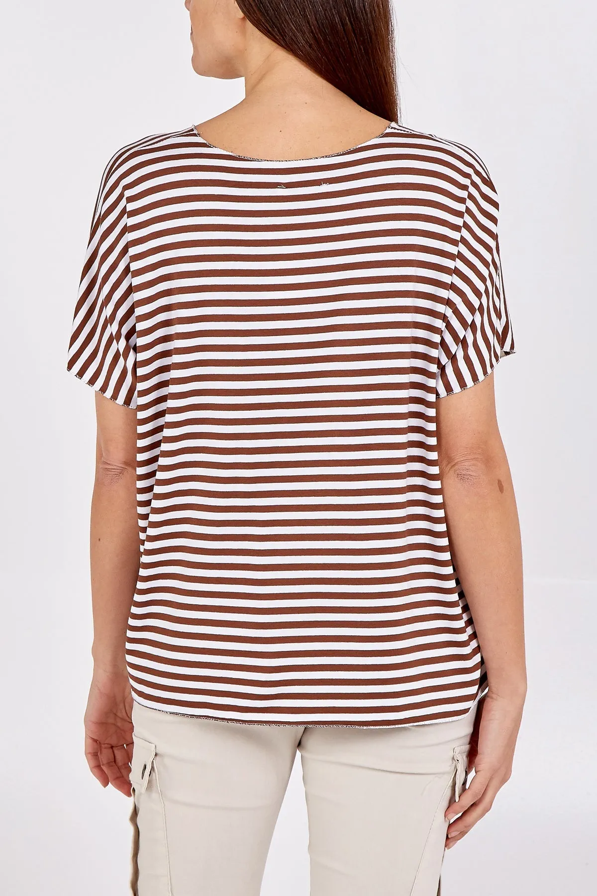 V-Neck Stripe T-Shirt