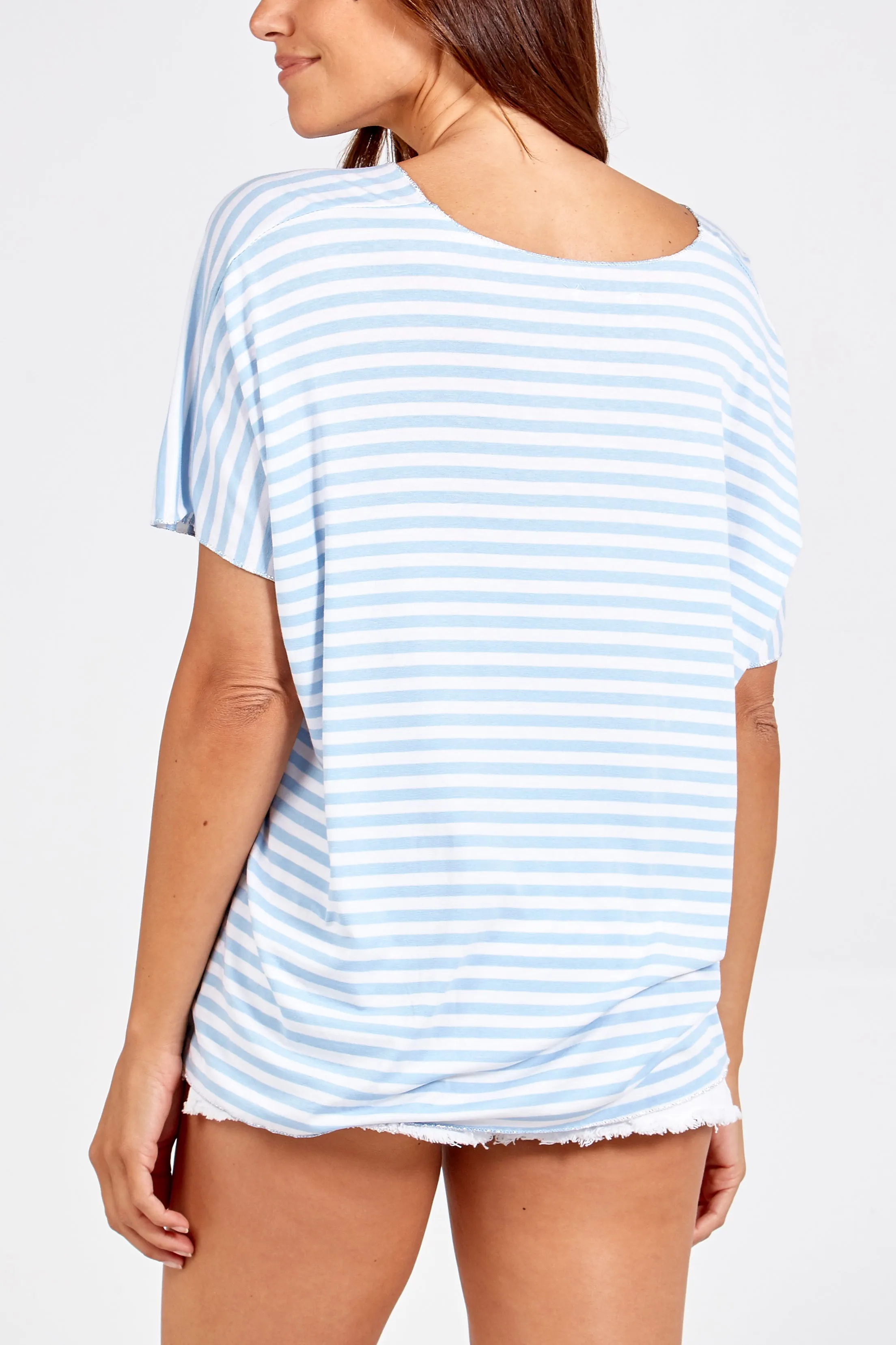 V-Neck Stripe T-Shirt