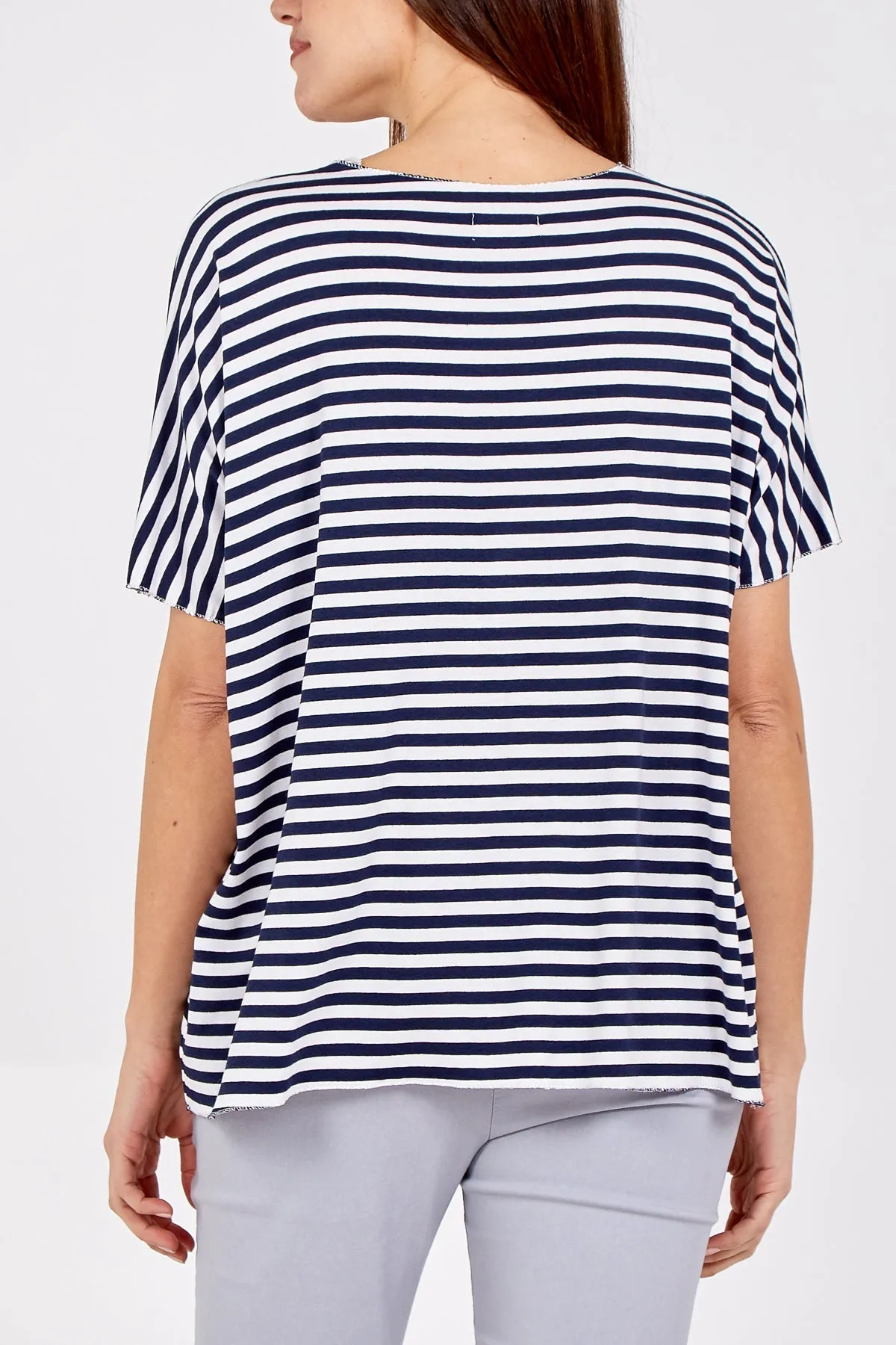V-Neck Stripe T-Shirt