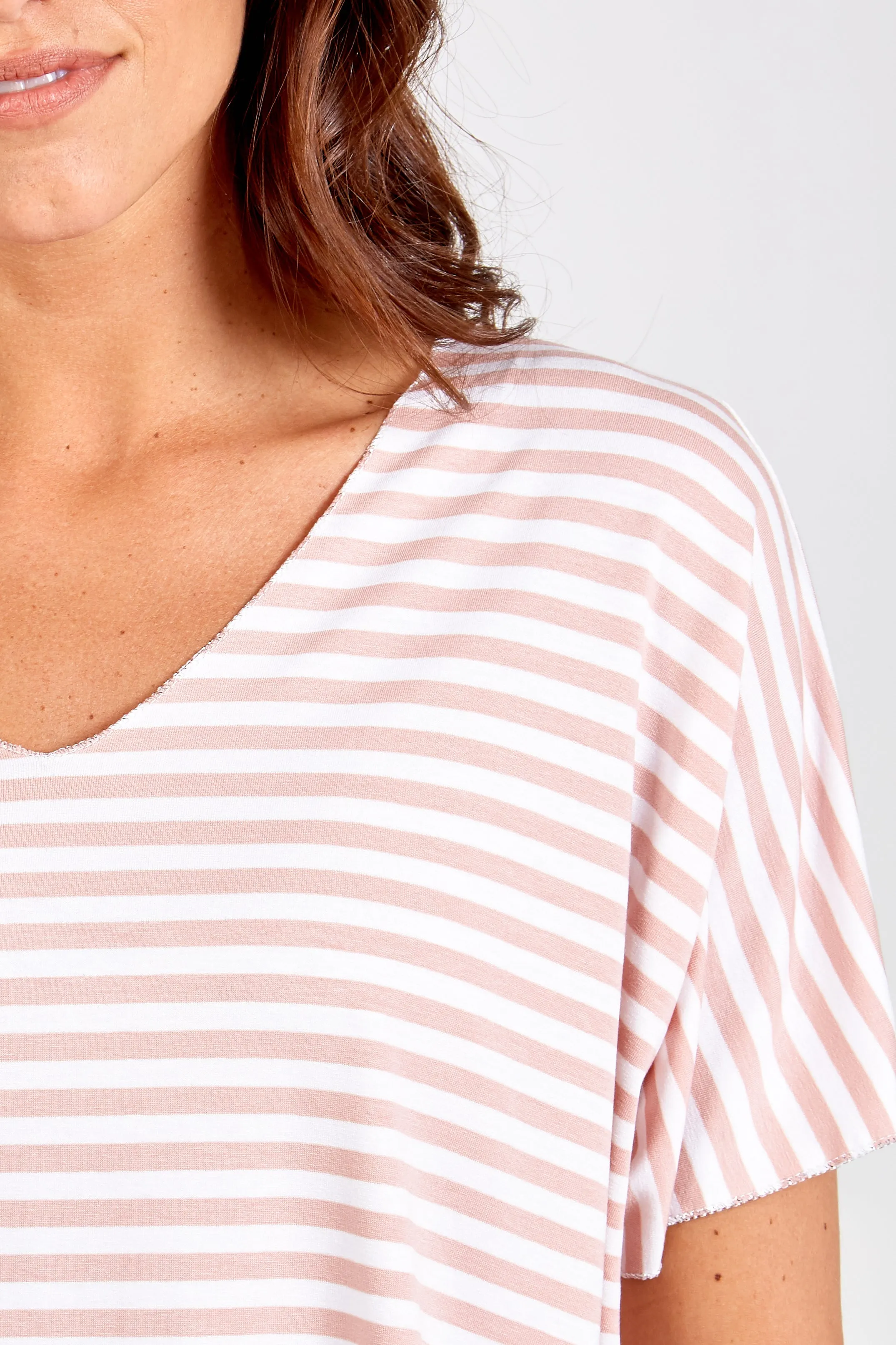 V-Neck Stripe T-Shirt