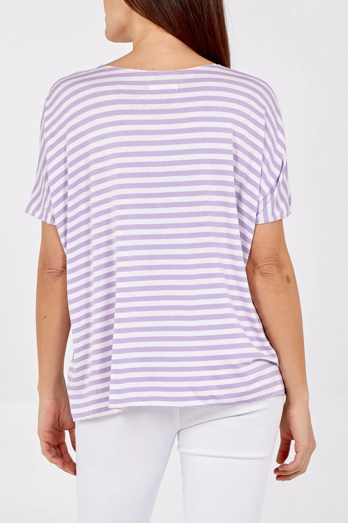 V-Neck Stripe T-Shirt