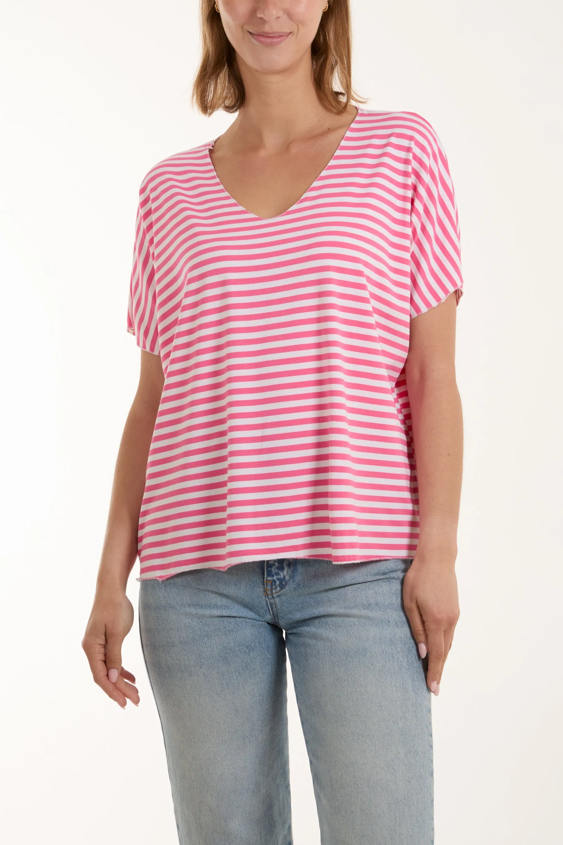 V-Neck Stripe T-Shirt