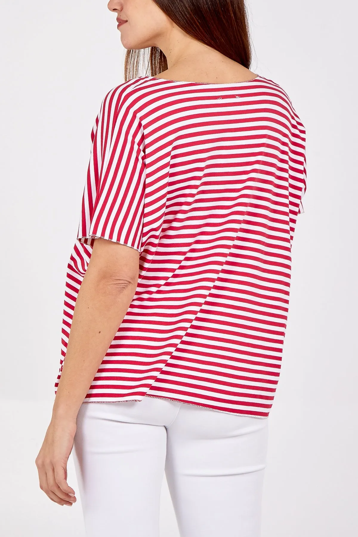 V-Neck Stripe T-Shirt
