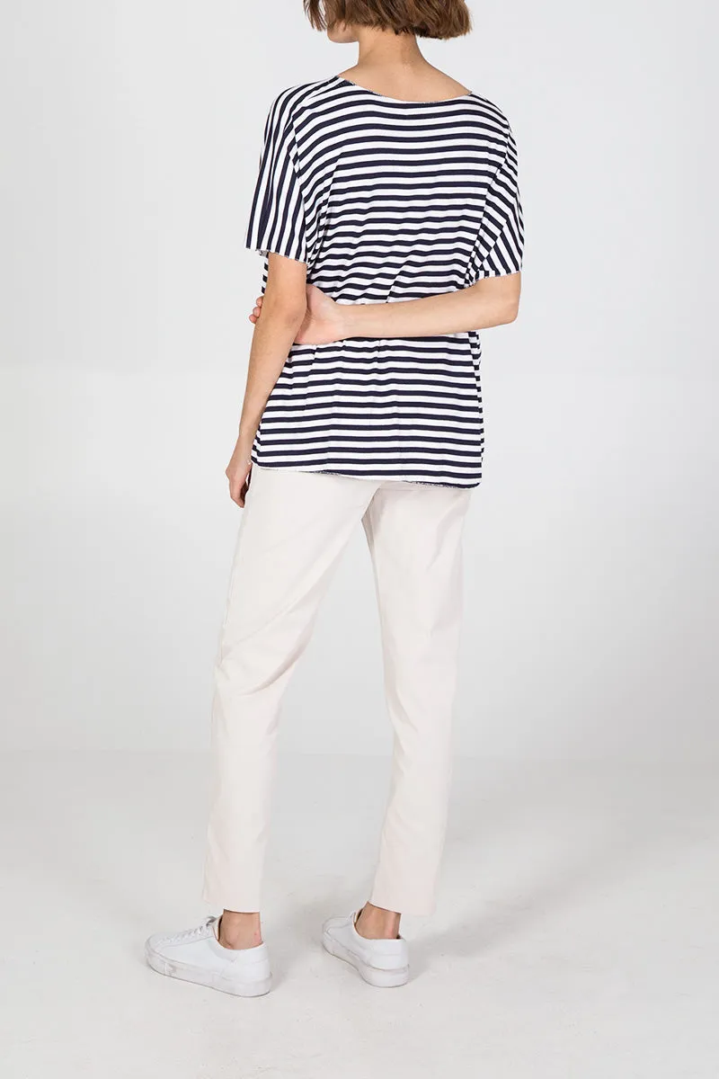 V-Neck Stripe T-Shirt
