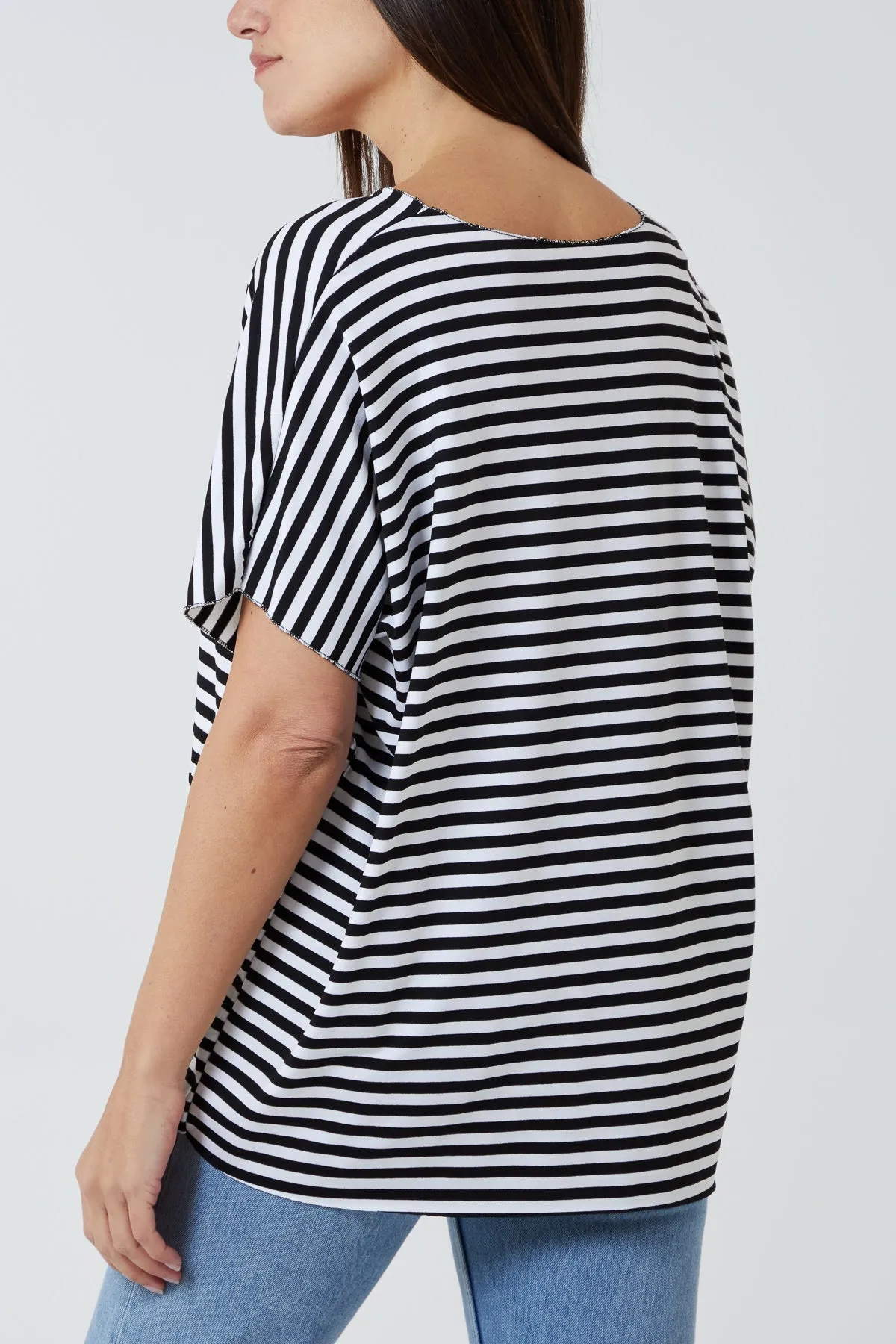 V-Neck Stripe T-Shirt