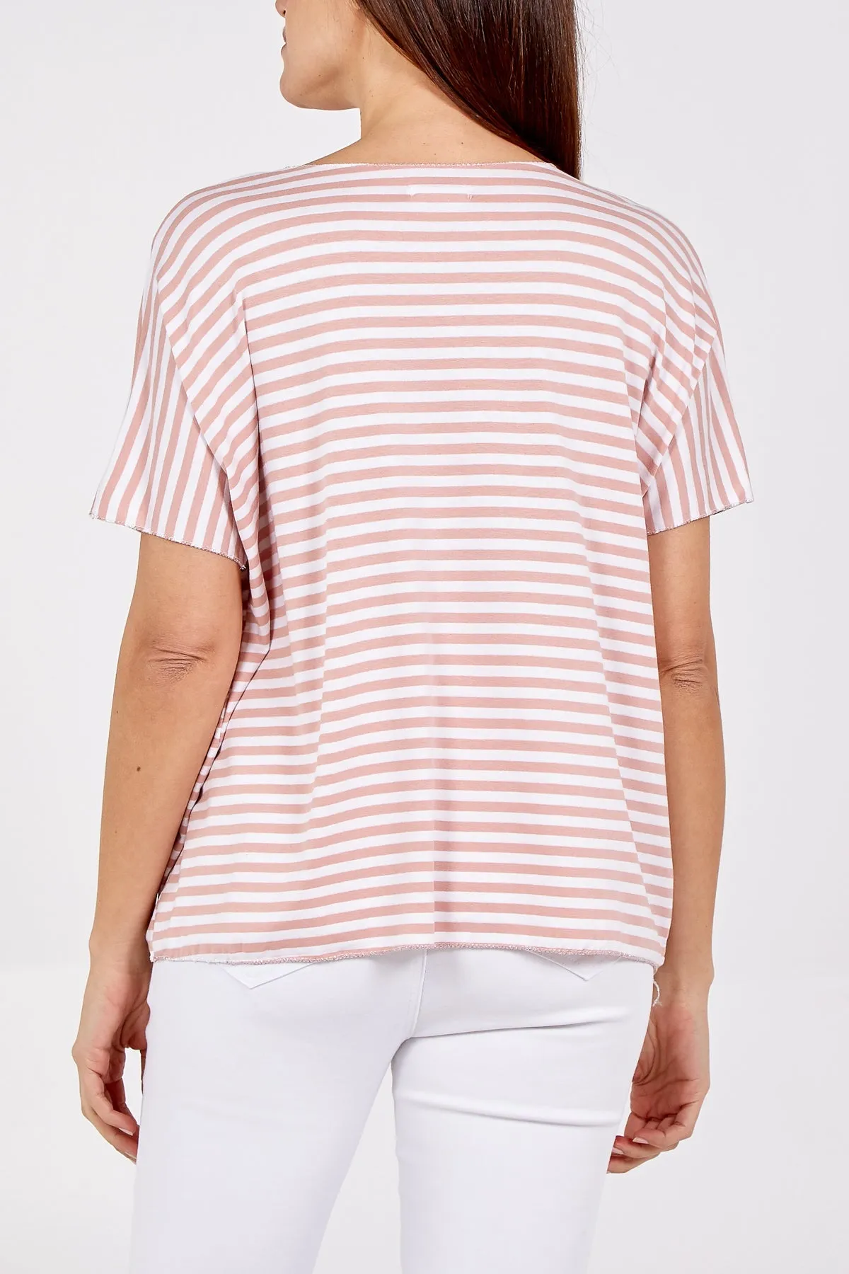 V-Neck Stripe T-Shirt