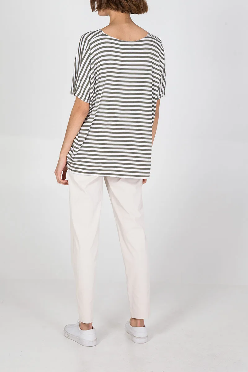 V-Neck Stripe T-Shirt