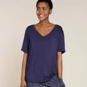 V Neck T- Shirt - Navy