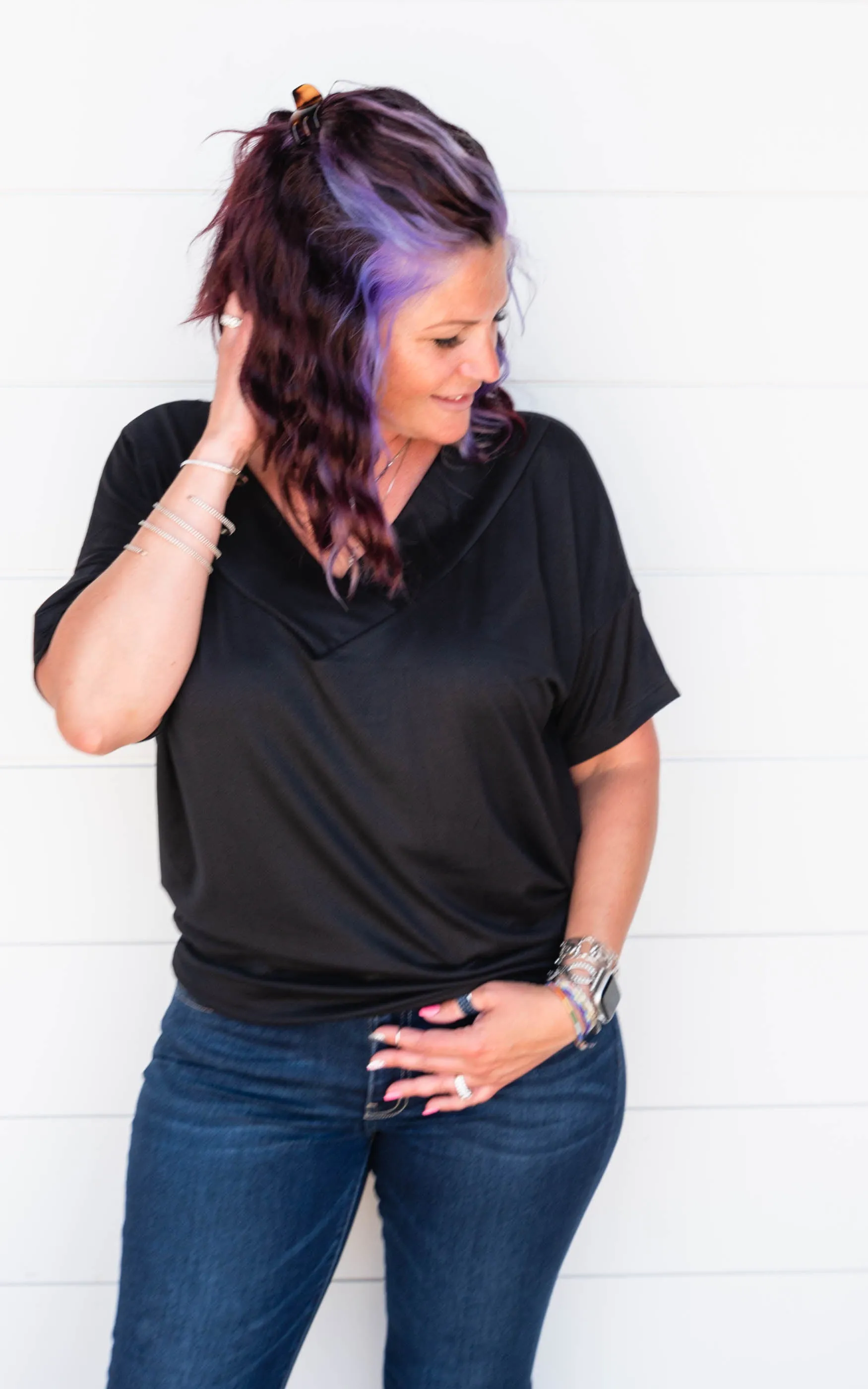 V-Neck Top - Final Sale*