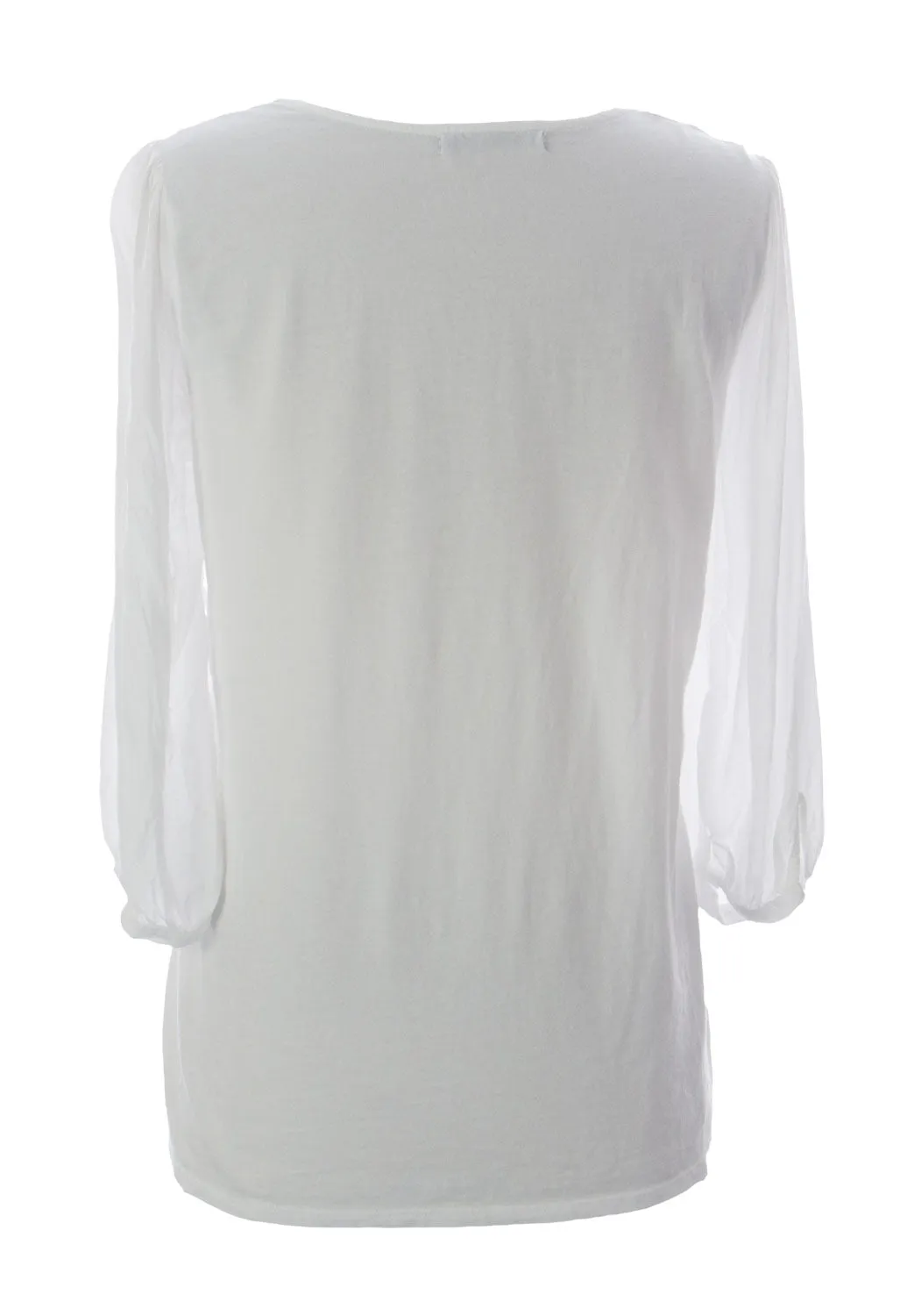 VELVET by Graham & Spencer Women's White Front Ruched V-Neck Blouse $89 NEW