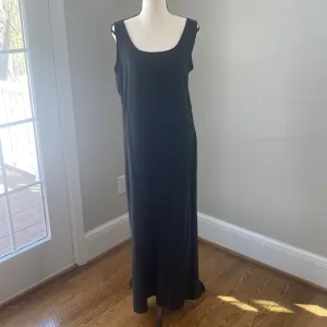 Vintage Larkspur Dress Company maxi dress black lagenlook sleeveless tencel soft