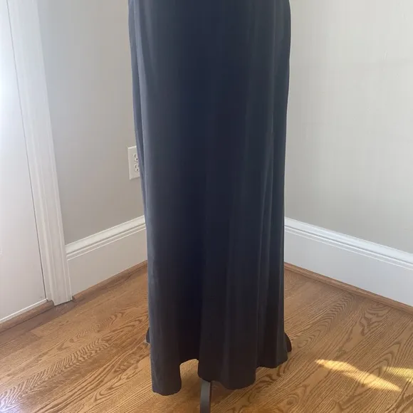 Vintage Larkspur Dress Company maxi dress black lagenlook sleeveless tencel soft