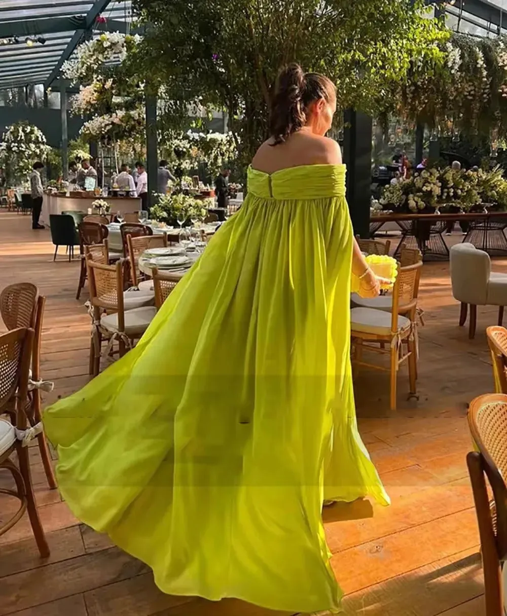 Vintage Turquoises Prom Dresses Boat Neck Long Cape Sleeves Ruched A-Line Floor Length Party Gowns vestidos de noche