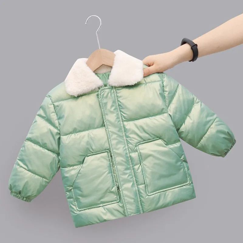 Warm Cotton Rabbit Fur Jacket for Kids
