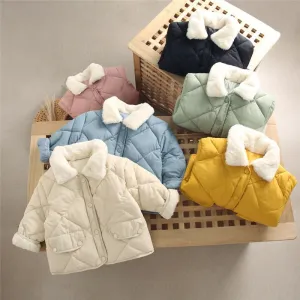 Warm Cotton Rabbit Fur Jacket for Kids