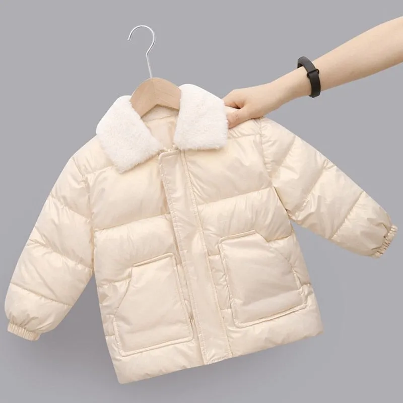 Warm Cotton Rabbit Fur Jacket for Kids