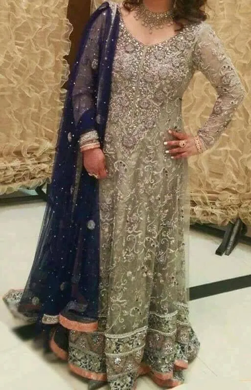 Wedding bridal maxi dabka nagh zari and threds work  Model#B 151