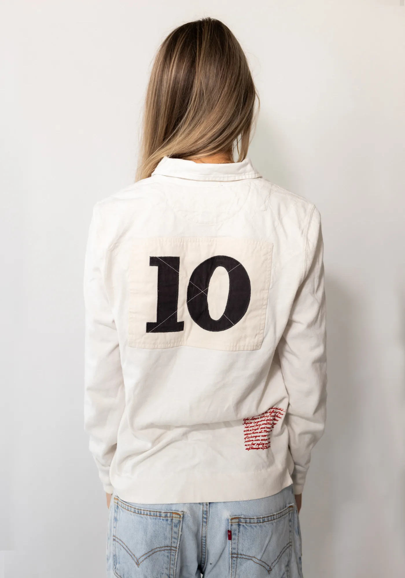 White #10 Rugby Shirt
