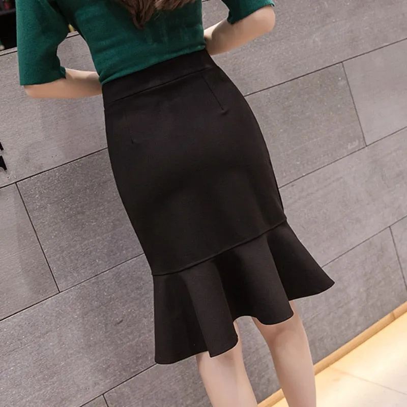 Women Pencil Skirt Fashion Ladies Office Skirt