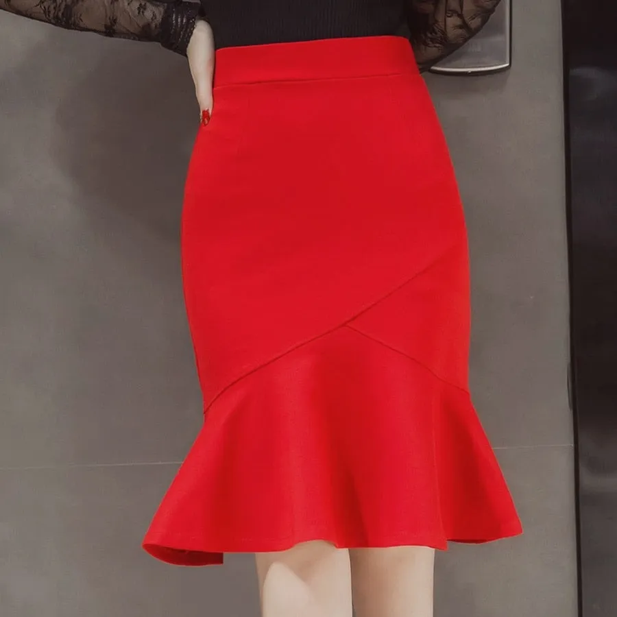 Women Pencil Skirt Fashion Ladies Office Skirt