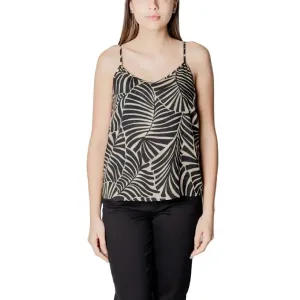 Womens Leaf Patterned Camisole and Black Pants