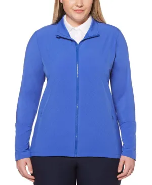 Womens Plus Thermal Perforated Jacket