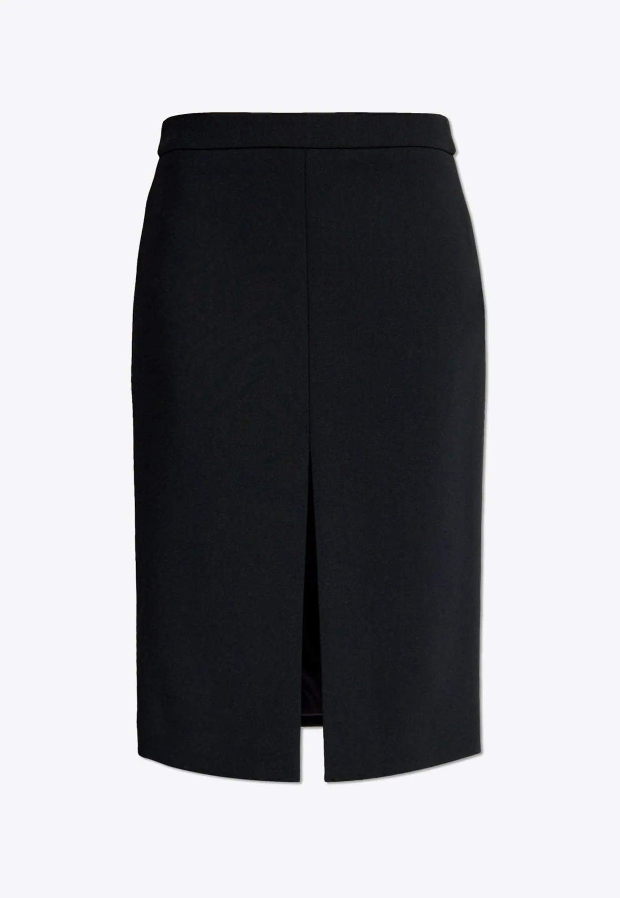 Wool-Blend Midi Pencil Skirt