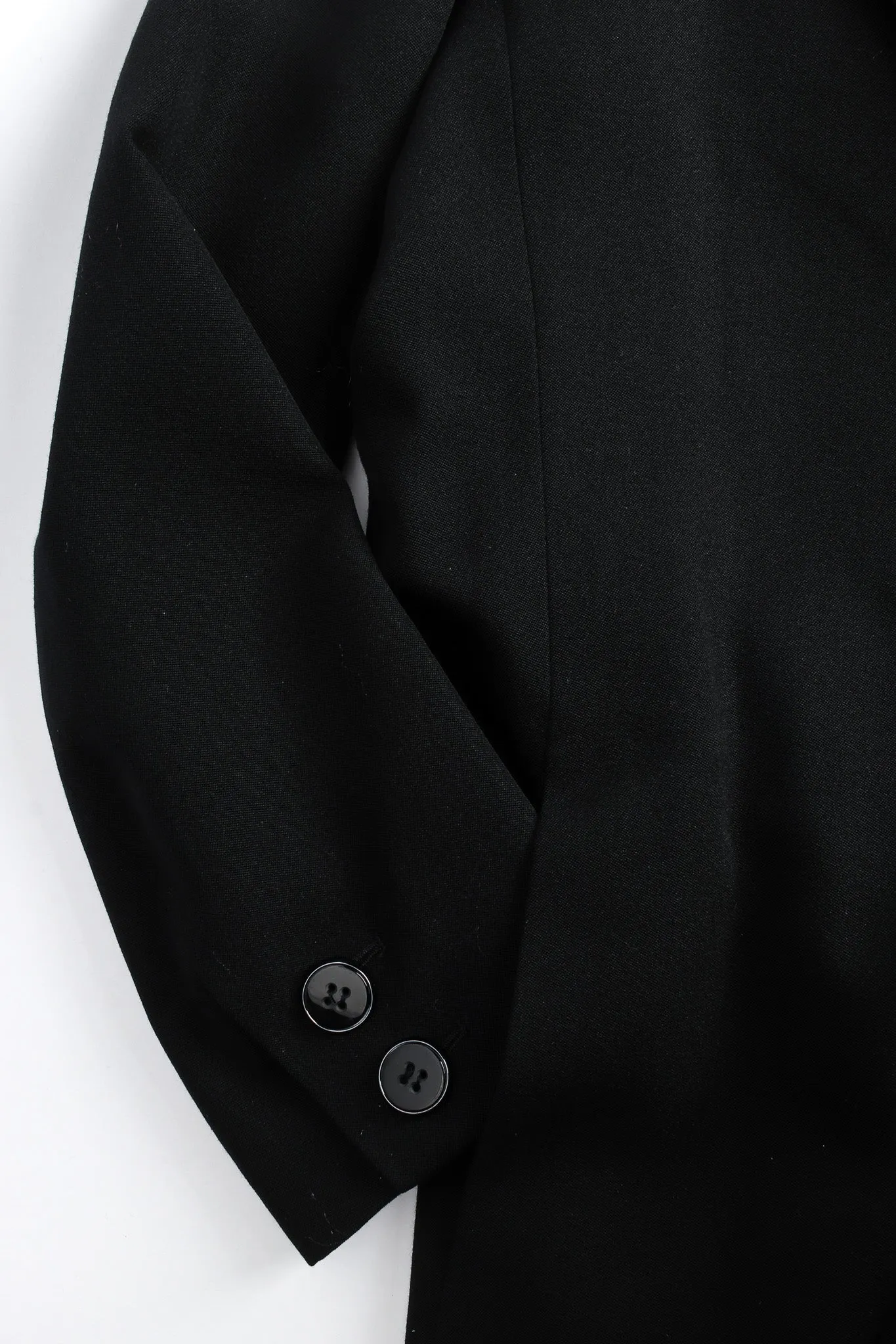 Wool Wrap Tuxedo Dress