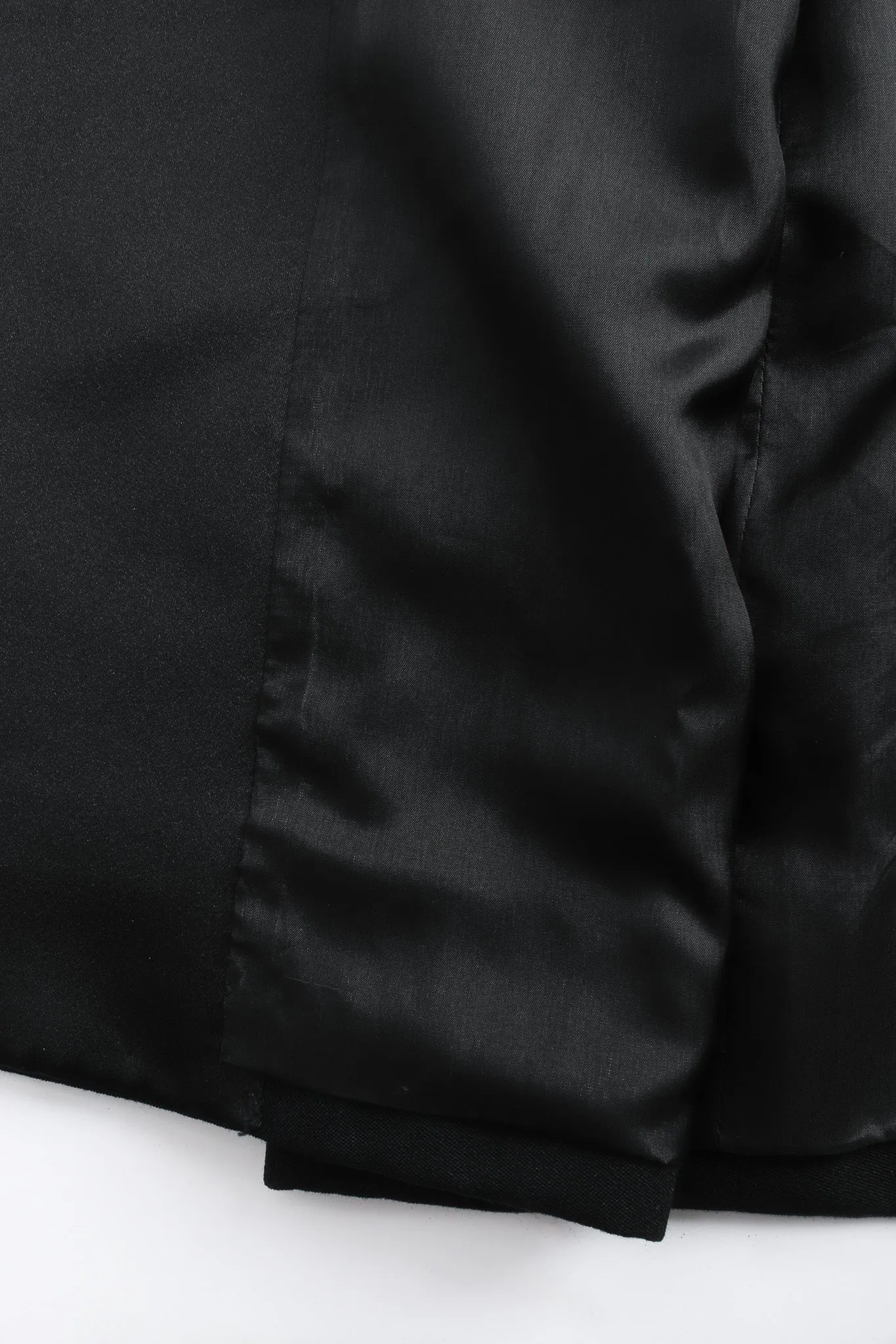 Wool Wrap Tuxedo Dress
