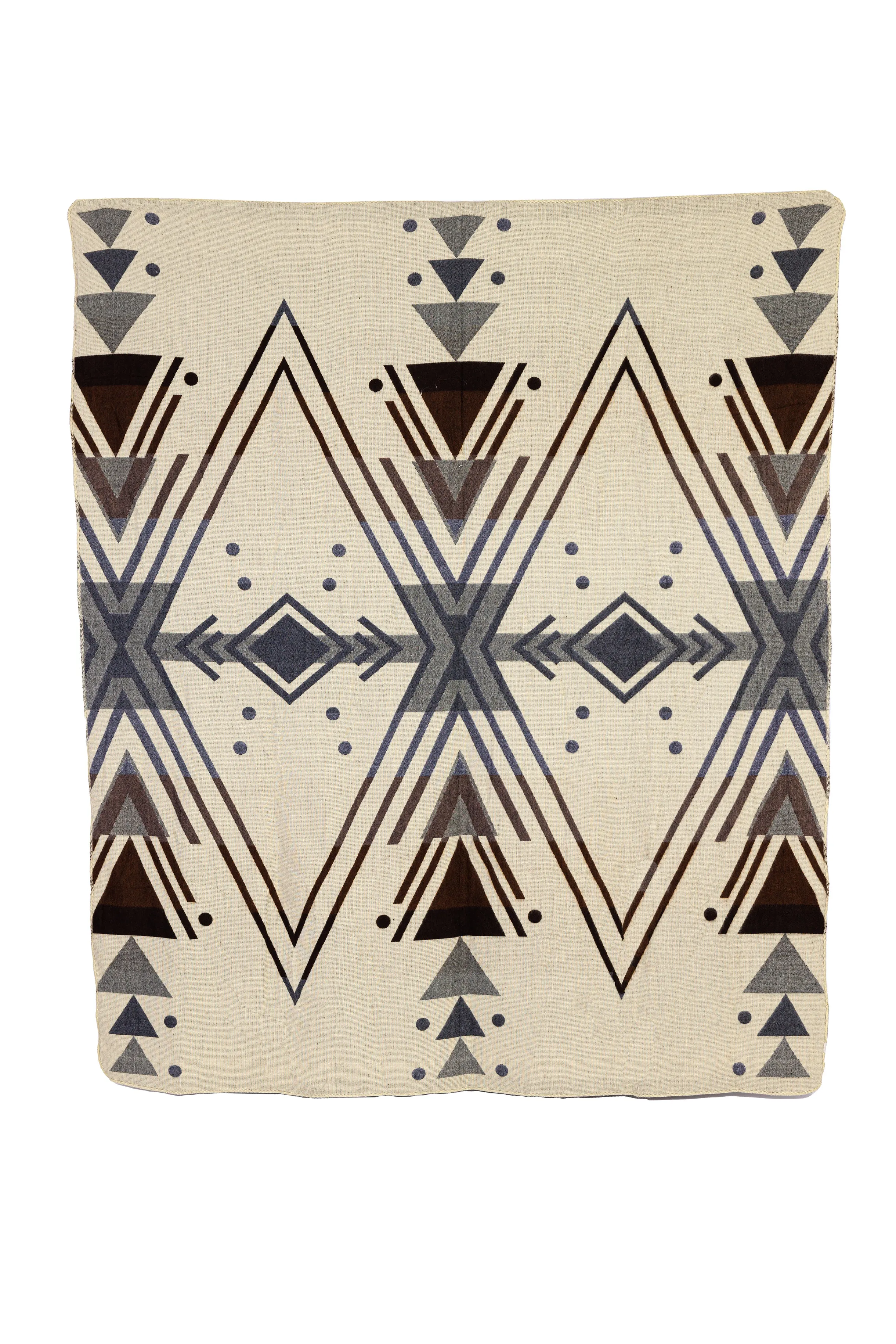 Yachana Collection - Chevron Gray Brown Red and Cream