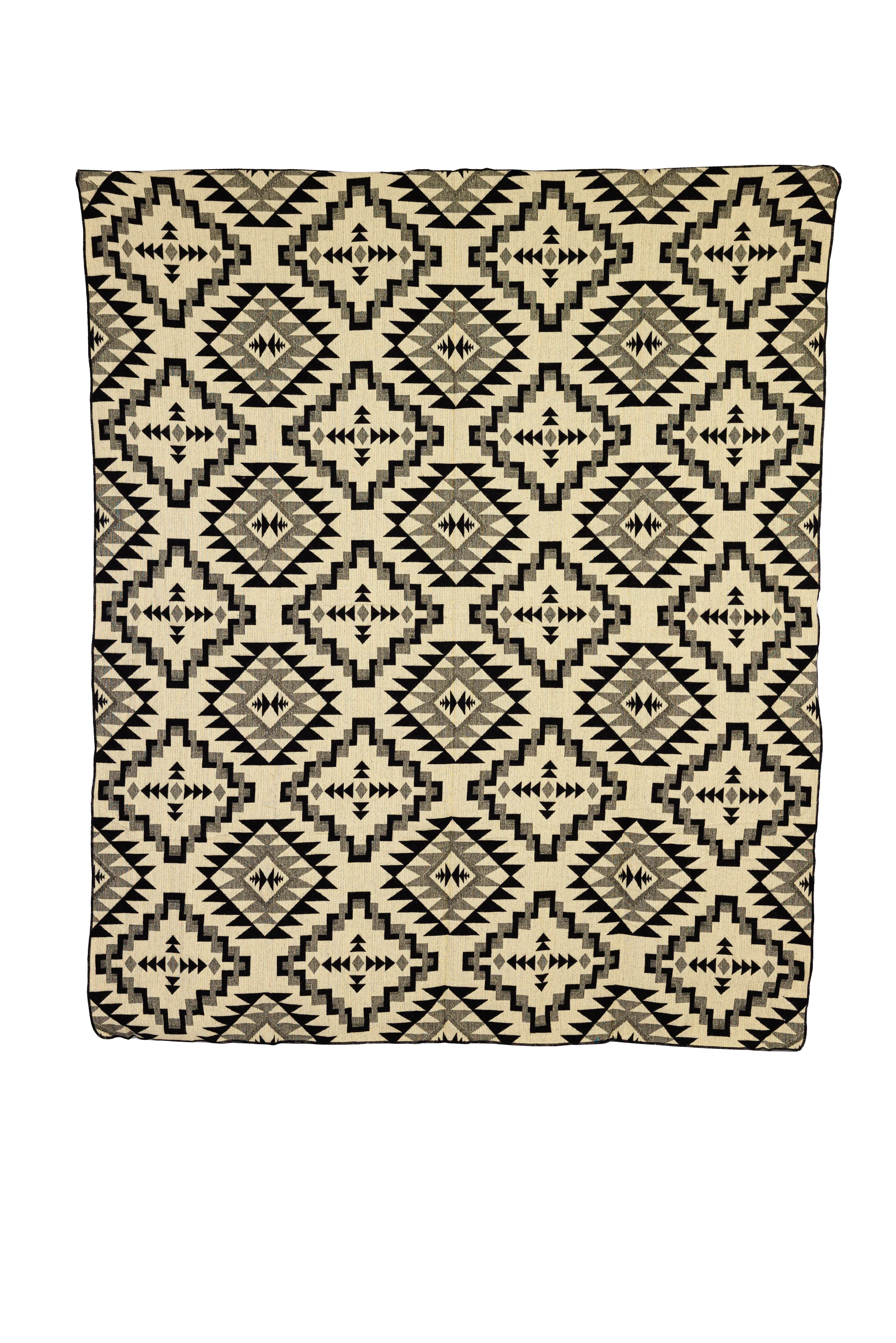 Yachana Collection - Squares Black, Gray and Cream