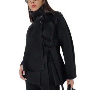 ZABRI Top quality women's  winter luxury cashmere wool coat